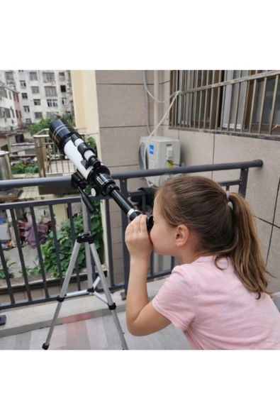 MultiZone Astronomik Teleskop 70mm 150x Ay Gezegen Yıldız Gözlem Optik Lens Ayarlanabilir Tripod Uzay Dürbün ürün görseli 1