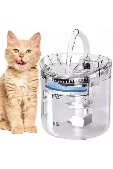 MultiZone Otomatik Kedi Köpek Su Kabı Hareket Sensörlü Sessiz Şeffaf Su Pınarı Su Çeşmesi ürün görseli 1