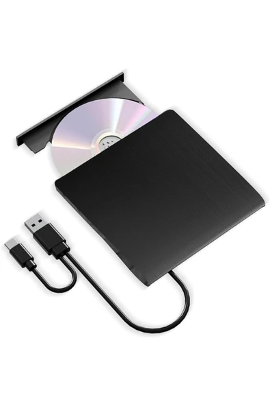 MultiZone USB 3.0 Type-C Harici DVD RW Yazıcı Okuyucu Ultra İnce Taşınabilir CD DVD Sürücü ürün görseli 1