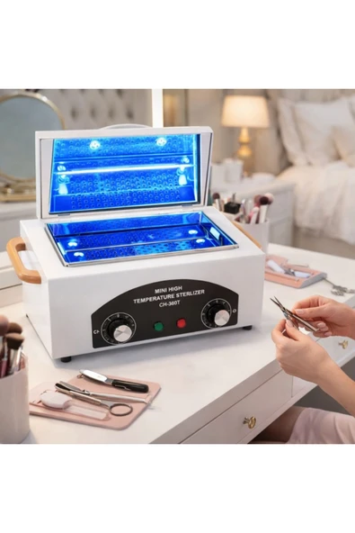 MultiZone Dijital Sterilizasyon Makinesi Cihazı Yüksek Isı Kuru Tırnak Aleti Pens Makas Salon Kronk ürün görseli 1