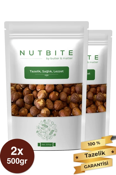 NUTBITE Çiğ Fındık İçi 1kg - Taptaze Yeni Mahsül - Sağlıklı Doğal Atıştırmalık ürün görseli 1