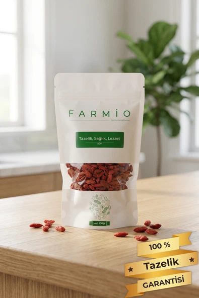 FARMİO Goji Berry (Kurt Üzümü) 100gr – Lycium Barbarum ürün görseli 1