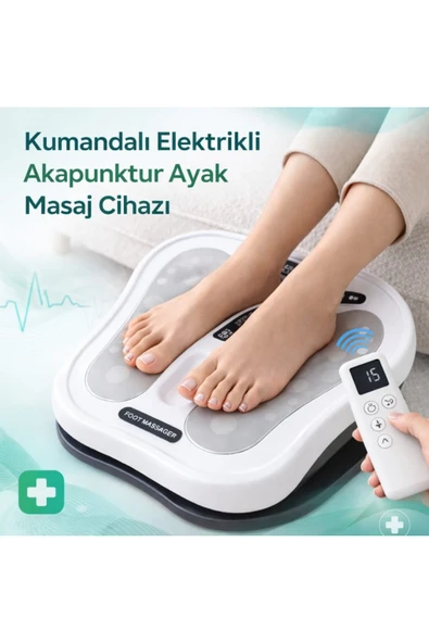 MultiZone Elektrikli Kumandalı Ayak Masaj Cihazı Isıtmalı Akupunktur Etkili Bacak Rahatlatıcı Terapi ürün görseli 1