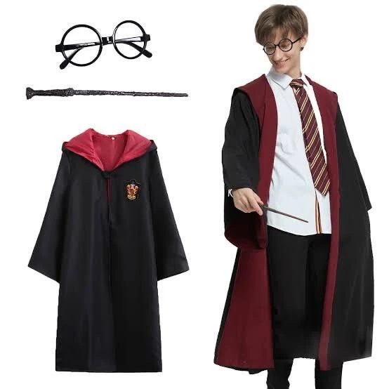 Harry Potter Gryffindor Kapşonlu Çocuk Kostüm Seti 11-12 Yaş ürün görseli 1