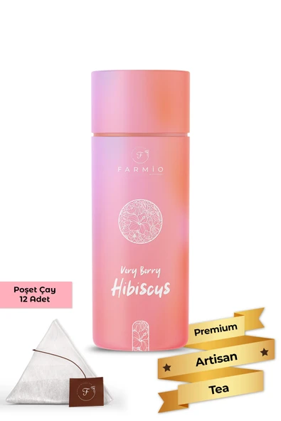 FARMİO VERY BERRY HIBISKUS – 12 poşet – Frenk Üzümü, Böğürtlen, Hibiskus ürün görseli 1