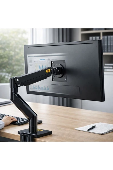 MultiZone North Bayou Nb G45 Gaz Yaylı Monitör Kolu Tutucu Stant 27-40 İnç 2-12 Kg Ergonomik Masaüstü 360° ürün görseli 1
