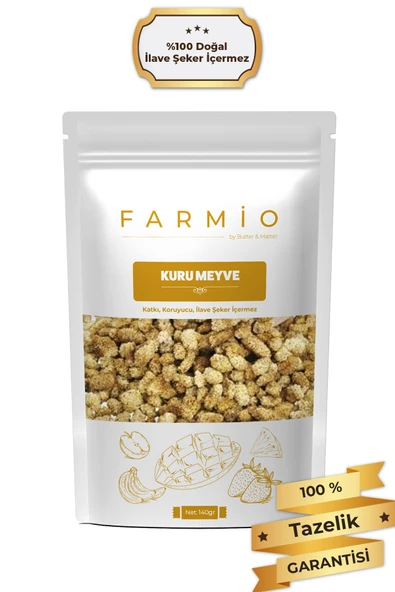 FARMİO Premium Dut Kurusu – 140gr – Doğal Kurutulmuş ürün görseli 1