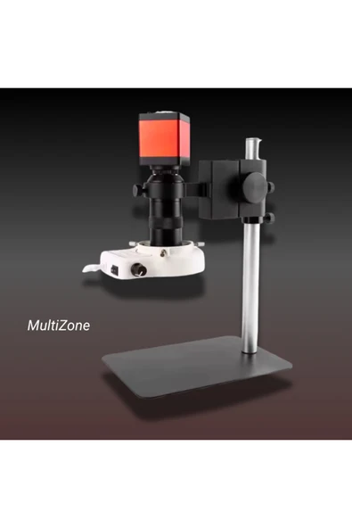MultiZone Yüksek Çözünürlü Endüstriyel Mikroskop Kamera 130xc Lens13mp Hd 60f/s 56 Led Halka Işık ürün görseli 1