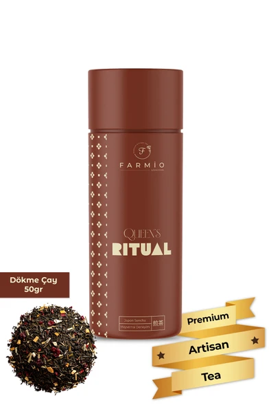 FARMİO QUEEN’S RITUAL – Japon Sencha Harmanı – 50gr – Meyvemsi Deneyim ürün görseli 1