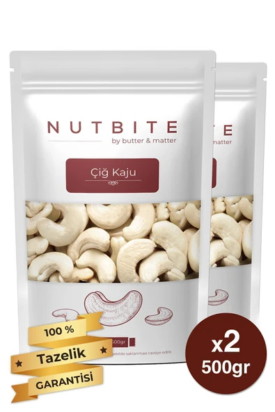NUTBITE Çiğ Kaju 1kg - Taptaze Yeni Mahsül - Yağsız & Tuzsuz Naturel Hafif Atıştırmalık Kuruyemiş ürün görseli 1