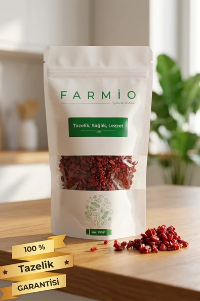 FARMİO Zereşk Üzümü (Barberry) 100gr – Zereshk İran Üzümü – Doğal ve Katkısız ürün görseli 1