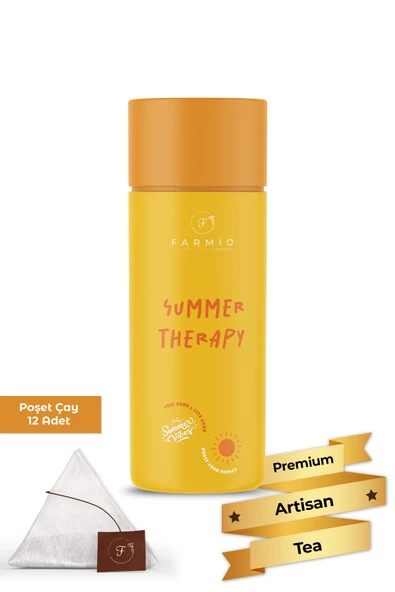 FARMİO SUMMER THERAPY – Oolong Çayı – 12 poşet – Şeftali ve Kayısılı Oolong ürün görseli 1