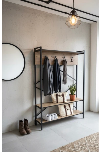 Metal Portmanto, Elbise Askılığı, Vestiyer, Ayakkabılık ürün görseli 1