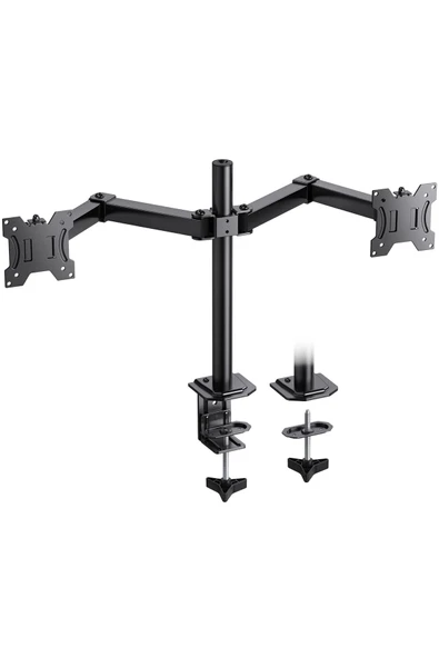 MultiZone Masaüstü Ayarlanabilir Monitör Tutucu 14-32” Çift Kollu TV-PC LCD LED Standı Sağlam Çelik Tasarım ürün görseli 1