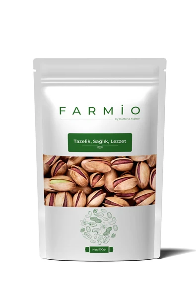 FARMİO Premium Antep Fıstığı 500gr – Kabuklu Kavrulmuş – Ana Çıtlak – Taptaze Yeni Mahsül ürün görseli 1