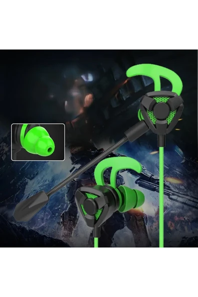 MultiZone Mikrofonlu Gaming Kulak İçi Kulaklık 3.5mm Altın Uç Harici Mikrofon Gürültü Önleyici 2.1m Kablo PC ürün görseli 1