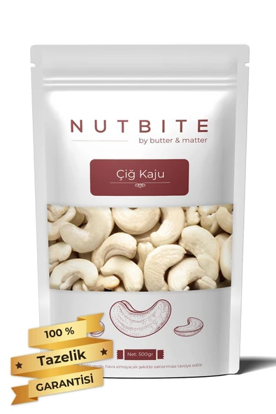 NUTBITE Çiğ Kaju 500gr - Taptaze Yeni Mahsül - Yağsız & Tuzsuz Naturel Hafif Atıştırmalık Kuruyemiş ürün görseli 1