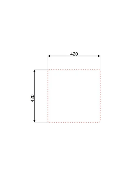 Asil Krom AS357 40x40 Paslanmaz Çelik Eviye - Resim 3