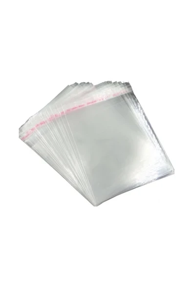 Liva Şeffaf Bantlı Jelatin - Yapışkanlı Poşet - 250 Lik Paket - Ebat 35x45+5 ürün görseli 1