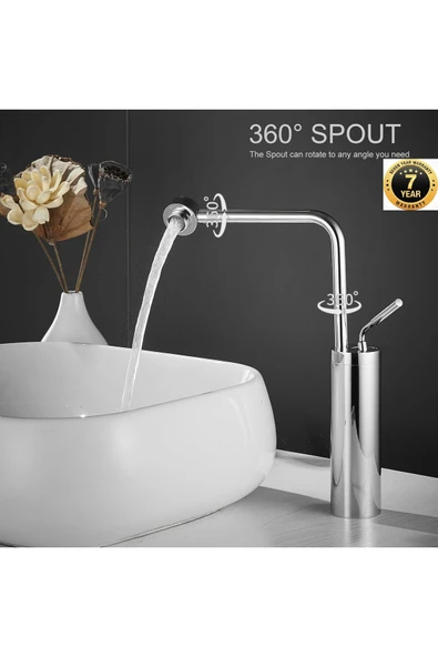 Banyo Çanak Lavabo Bataryası Yeni Model Tasarım Krom Renk 7 Yıl Garantili İthal ürün görseli 1