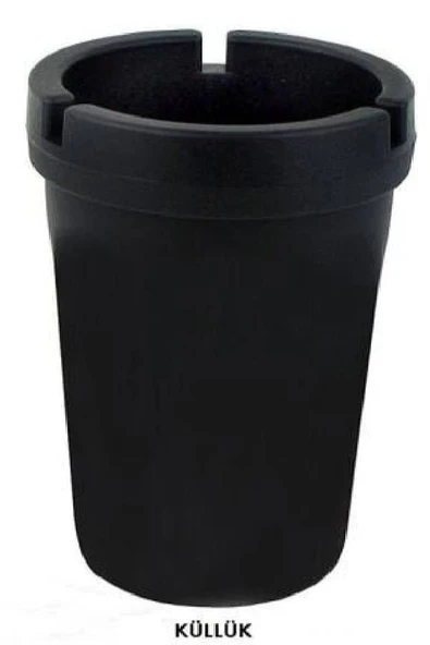 EminHome Oto Mini Kokusuz Sert Plastik Oto Araba Küllük Siyah ürün görseli 1