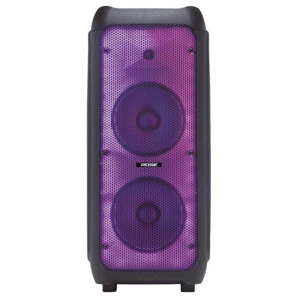 Rose HP-2200 Partybox Kablosuz Çift El Mikrofonlu Sarjlı Bluetooth 8” Hoparlör ürün görseli 1