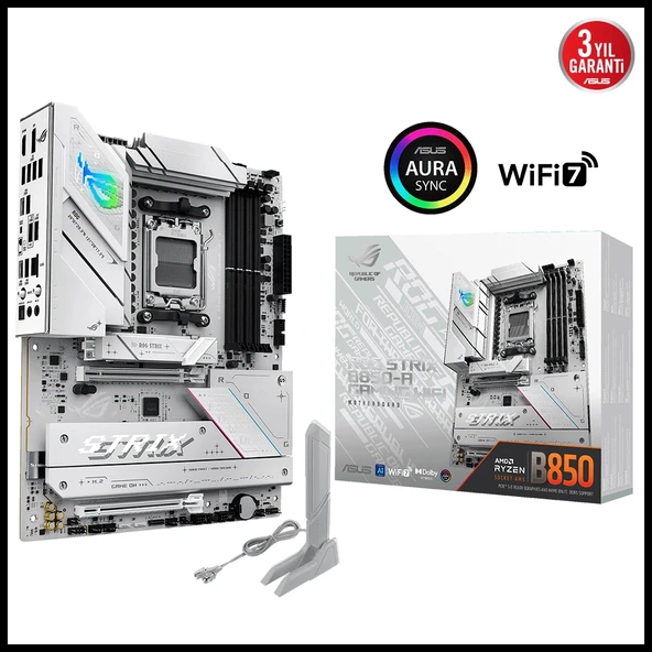 ASUS ROG STRIX B850-A GAMING WIFI7 NEO, 4xDDR5,  4xM.2, HDMI, DP, Type-C, PCIe 5.0, Wi-Fi 7, Bluetooth v5.4, AM5 Soket G ürün görseli 1