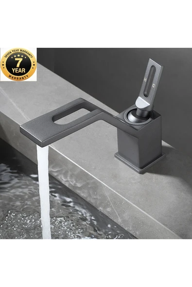 Banyo Lavabo Bataryası Yeni Tarz Model Antrasit Renk 7 Yıl Garantili İthal ürün görseli 1