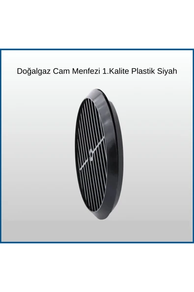 Doğalgaz Cam Menfezi Siyah - Resim 3