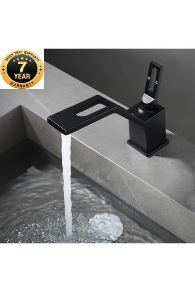 Banyo Lavabo Bataryası Yeni Tarz Model Mat Siyah Renk 7 Yıl Garantili İthal ürün görseli 1