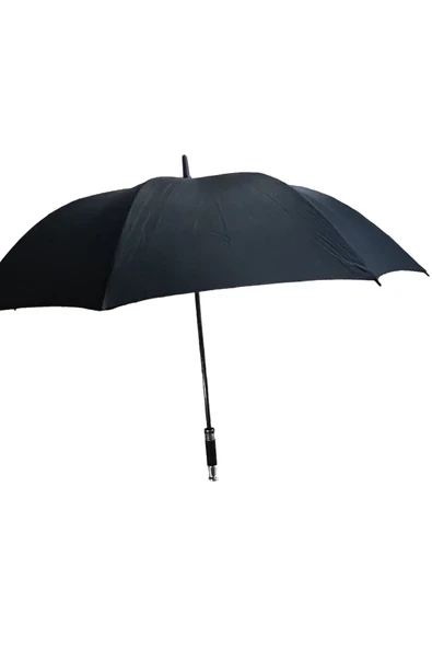 Askıcı 8 Telli Siyah Kaliteli Protokol Şemsiye - Resim 2