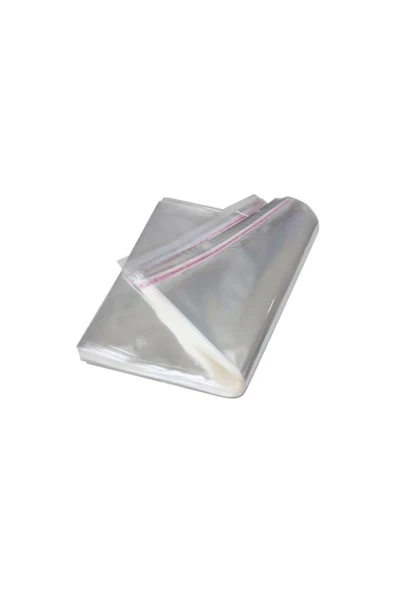 Liva Şeffaf Bantlı Jelatin - Yapışkanlı Poşet - 250 Lik Paket - Ebat 22x25 5 ürün görseli 1