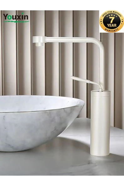 Banyo Çanak Lavabo Bataryası Yeni Model Tasarım Beyaz Renk 7 Yıl Garantili İthal ürün görseli 1