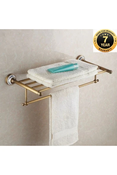 Banyo Büyük Havlu Rafı Yeni Model Beşli Havlu Bar 7 Yıl Garantili İthal ürün görseli 1