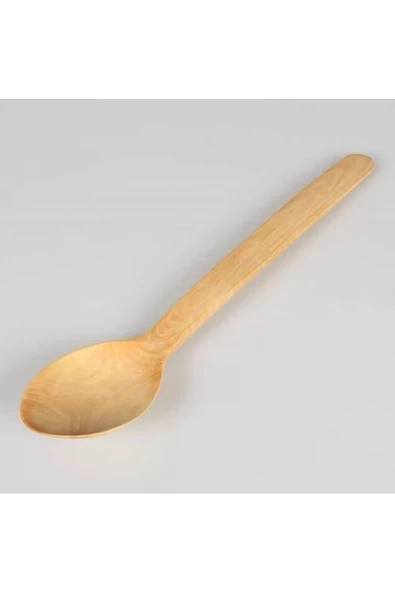 Askıcı 29 cm Uzun Tahta Kaşık Yemek Kaşığı ürün görseli 1