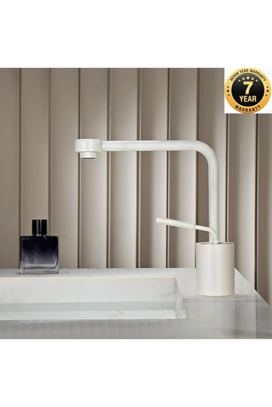 Banyo Lavabo Bataryası Yeni Model Tasarım Beyaz Renk 7 Yıl Garantili İthal ürün görseli 1