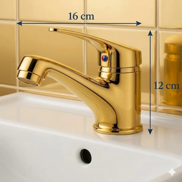 Gold Sabit Lavabo - Resim 4
