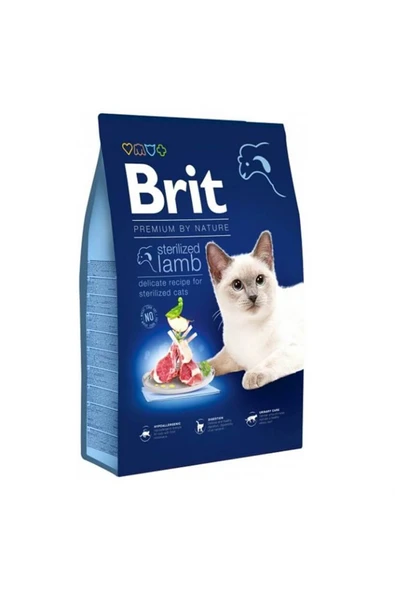 Brit Premium By Nature Sterilised Kuzulu Kısırlaştırılmış Kedi Maması 8 Kg ürün görseli 1