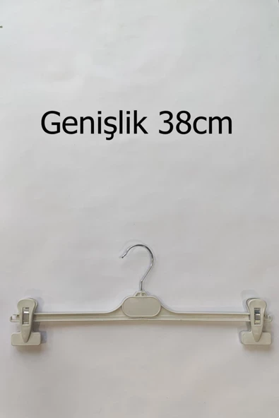 Podyum Stil Mandallı Pantolon Etek Askısı 20 Adet ürün görseli 1