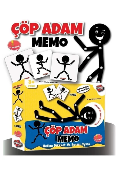 Kidsan Çöp Adam Memo Oyunu - Resim 6