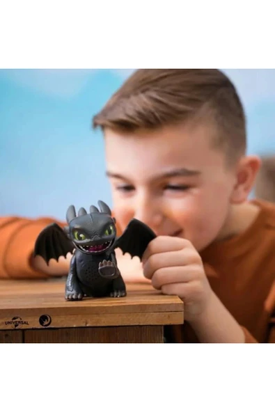 Spin Master Dreamworks Dragons Mini İnteraktif Ejderha TOOTHLESS 6072696 20151465 - Resim 2