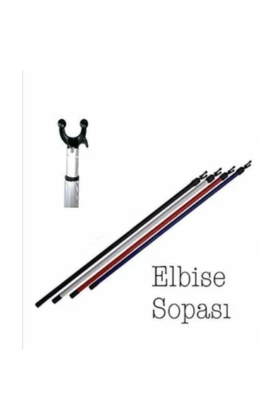 vitrinraf 2 Mt Askı Sopası - Pazarcı Sopası - Elbise Sopası ürün görseli 1