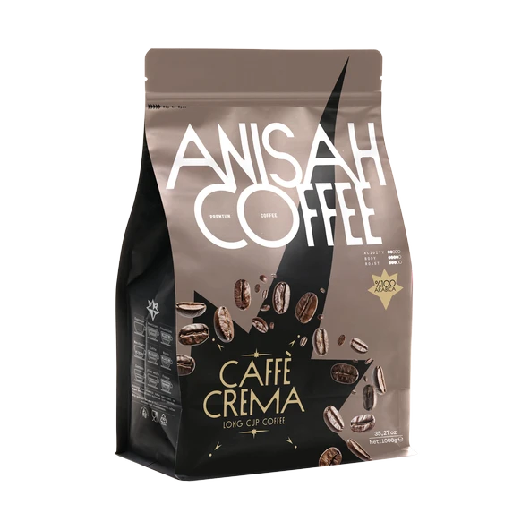 Anisah Coffee Caffe Crema Çekirdek Kahve 1000gr %100 Arabica ürün görseli 1