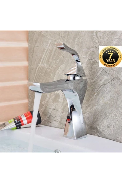 Banyo Lavabo Bataryası Krom Renk Modern Tasarımlı 7 Yıl Garantili İthal ürün görseli 1