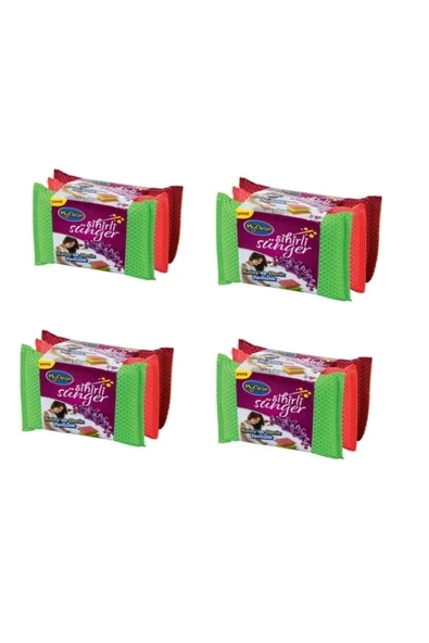 MyClean Sihirli Bulaşık Süngeri 3'lü 4 Paket ürün görseli 1