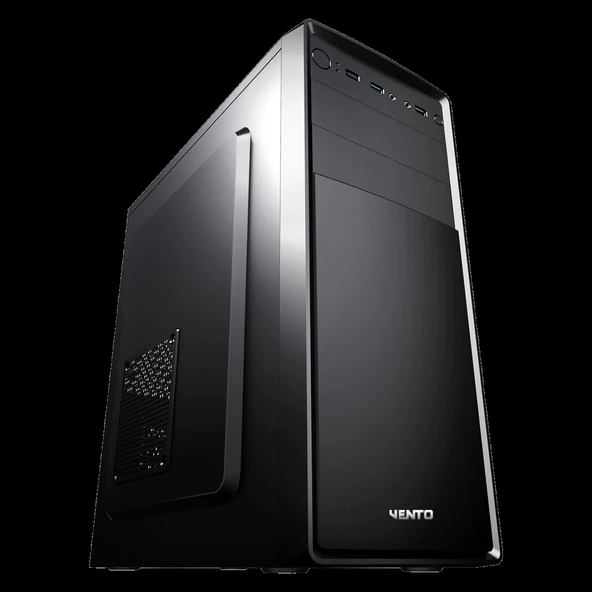 VENTO VS121S, 300W, Siyah, ATX, Tower, Kurumsal, KASA ürün görseli 1