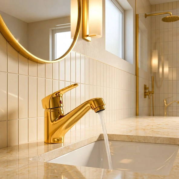 Gold Sabit Lavabo - Resim 2