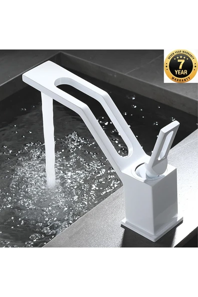 Banyo Lavabo Bataryası Yeni Tarz Model Beyaz Renk 7 Yıl Garantili İthal ürün görseli 1