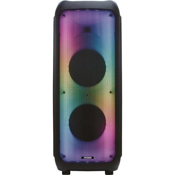 Rose HP-2400 Partybox Kablosuz Çift El Mikrofonlu Sarjlı Bluetooth Dual 10” Hoparlör ürün görseli 1