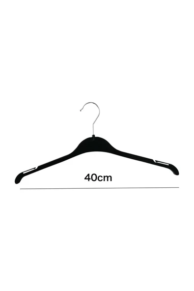 Lilabebe Siyah Pantalon Askısı 10 Lu ürün görseli 1
